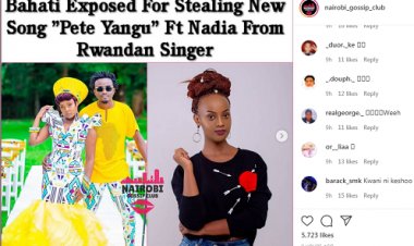 Icyamamare mu muziki wa kenya arasumbirijwe nyuma yo kwiba indirimbo ya Butera Knowless-Video