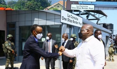 Perezida Kagame yageze i Goma aho yakiriwe na mugenzi we wa RDC