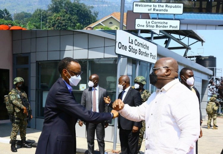 Perezida Kagame yageze i Goma aho yakiriwe na mugenzi we wa RDC