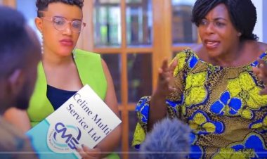 Siperansiya azanye n’umwana we mukiganiro  bamanutse kubukwe bwa Rock Kirabiranya|kuri Papa Cava