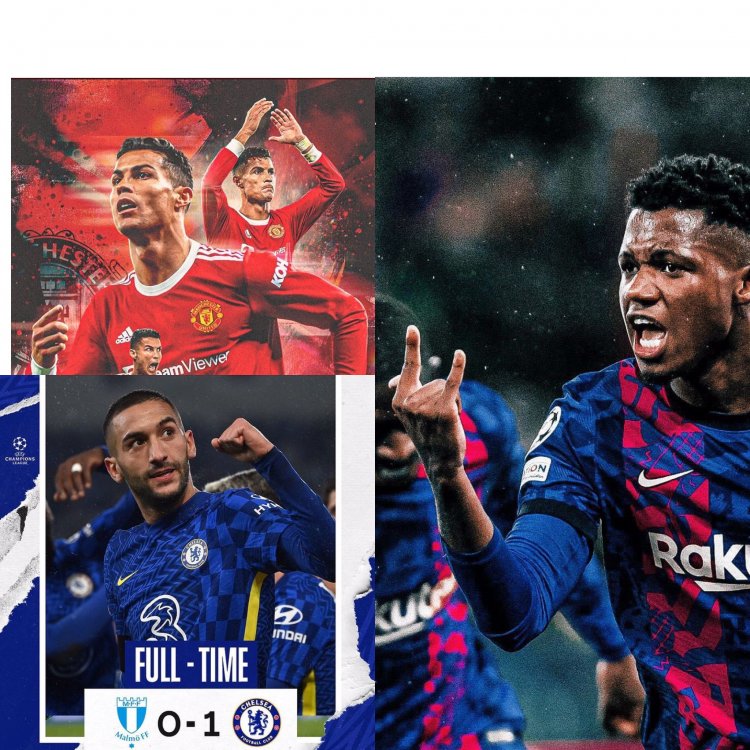 Uefa Champions League 2021: Fc Barcelona yatsinze bigoranye, Manchester United na Atalanta zigwa miswi