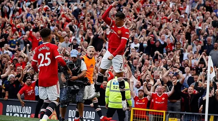 Cristiano Ronaldo yishimiye igitego bimuviramo kuvunika