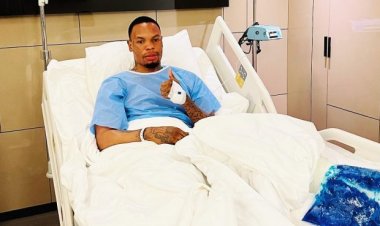 Rwatubyaye Abdul ugiye kumara amezi 8 adakina yahaye ubutumwa bukomeye umufasha we