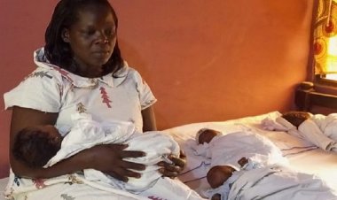 Yabyaye abana 4 icya rimwe nyuma y’imyaka 15 atabyara