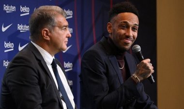 Bwa mbere Mikel Arteta yavuze kuri Aubameyang wamwikomye akigera muri FC Barcelona