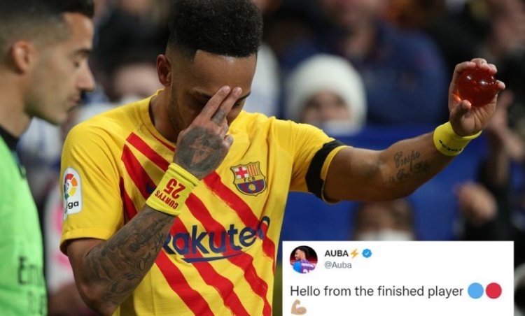 Aubameyang yashyizeho uduhigo dushya nyuma yo gufasha Barça kwigaranzura Real Madrid