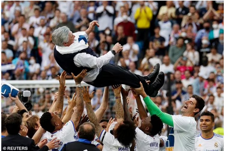 Carlo Ancelotti utoza Real Madrid yakoze amateka atarakorwa n'undi mutoza wese