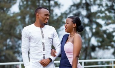 Jacques Tuyisenge n'umufasha we bibarutse imfura yabo