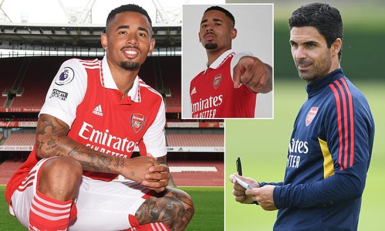 Gabriel Jesus yageneye ubutumwa Mikel Arteta nyuma yo kwerekanwa muri Arsenal