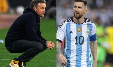 Luis Enrique utoza Esipanye yateye iteka Messi na Argentine ye