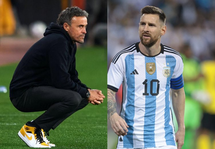 Luis Enrique utoza Esipanye yateye iteka Messi na Argentine ye