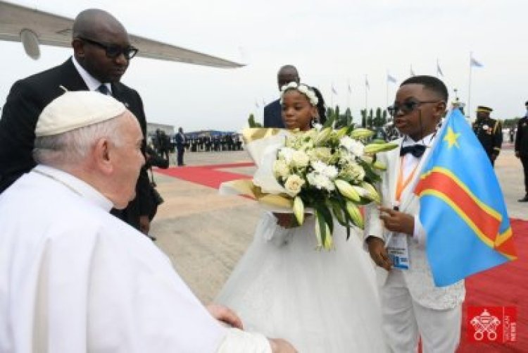 Papa Francis yageze muri Congo Kinshasa
