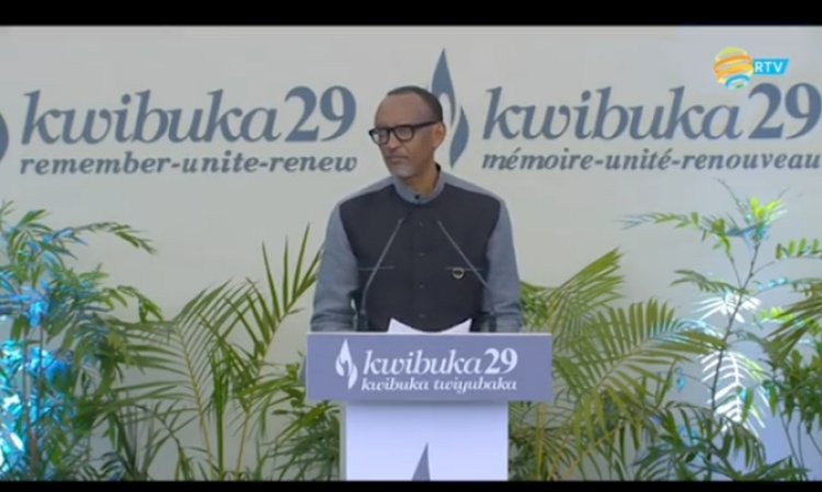 Kwibuka29: Nta muntu n'umwe ugomba guhitiramo Abanyarwanda uko babaho-Perezida Paul Kagame