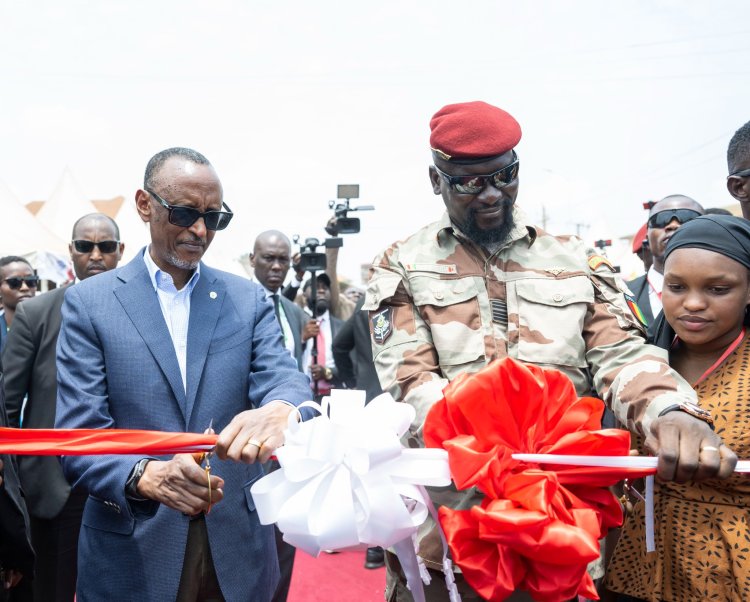 Perezida Kagame yafunguye umuhanda wamwitiriwe i Conakry