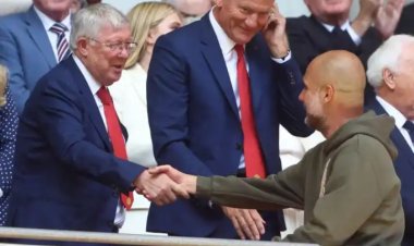 Guardiola yakozwe ku mutima n'ubutumwa yahawe na Sir Alex Ferguson