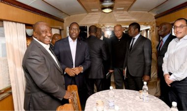 Abategetsi ba Africa bari mu ruzinduko i Kyiv na Moscow