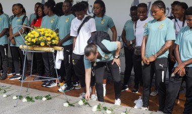 Ikipe y'igihugu ya Ghana yasuye Urwibutso rwa Jenoside rwa Kigali