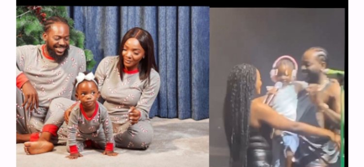 Simi n'umuryango we barijije imbaga ku rubyiniro