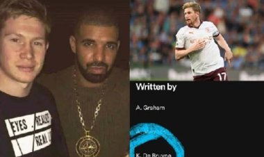 Kevin De Bruyne yigaritse Drake ku manywa y'ihangu
