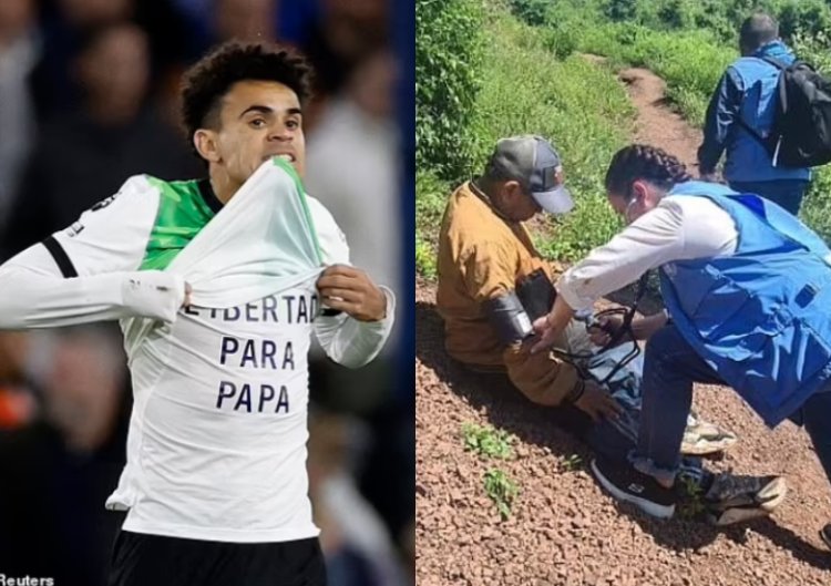 Nyuma y'iminsi 12 Papa wa Luis Diaz yavuye mu maboko ya ba rushimusi