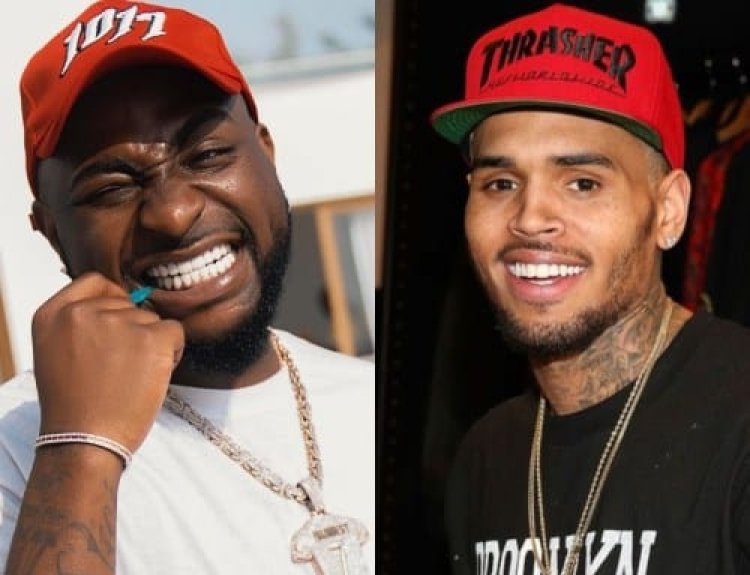 Ubushuti bwa Chris Brown na Davido bukomeje gufata indi ntera