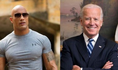 The Rock yigaritse Perezida Joe Biden