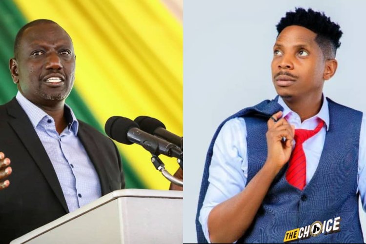 Eric Omondi yitendetse kuri Perezida wa Kenya