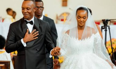 Miss Aurore Kayibanda yasezeranye imbere y'Imana (Amafoto)