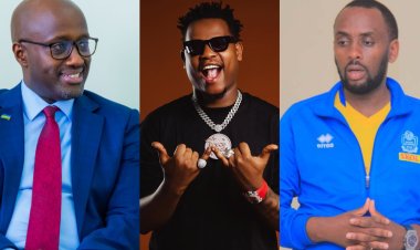 Abarimo Minisitiri Nduhungirehe na Sadate baguze album ya Bruce Melodie arenga miliyoni