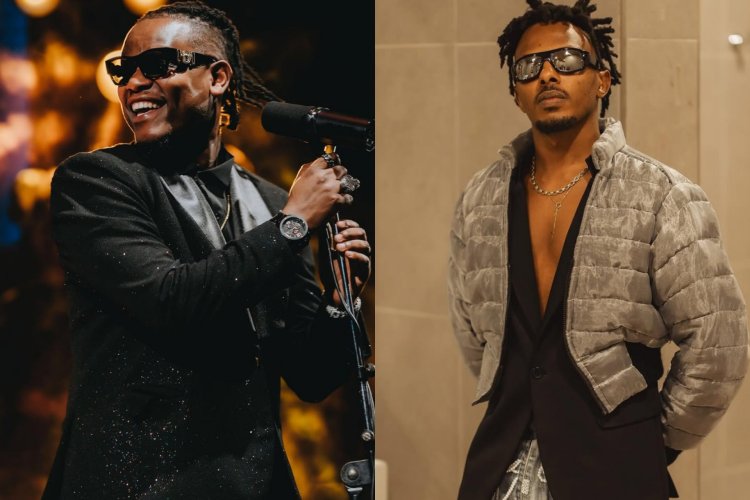 Juno Kizigenza yavuze ku mubano we na Bruce Melodie uvugwamo agatotsi