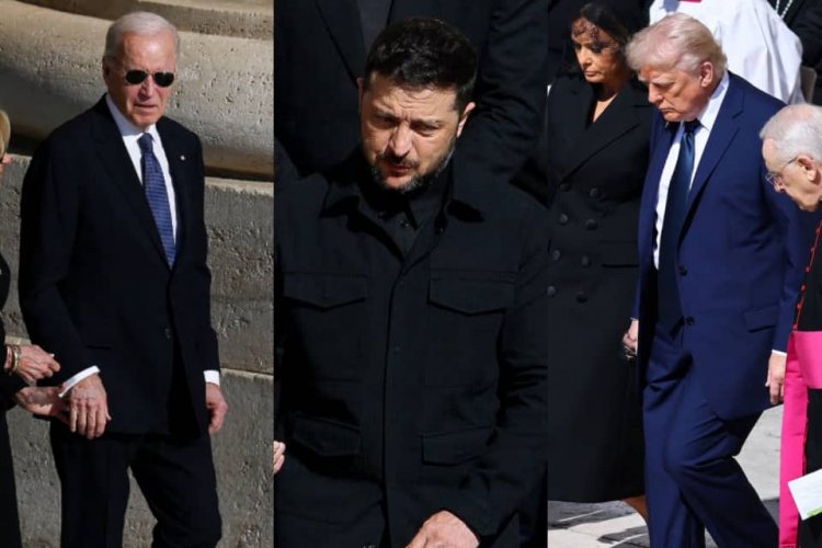 Perezida Donald Trump, Volodymyr Zelensky na Joe Biden babaye iciro ry'imigani