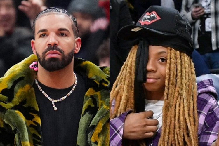 Umuhungu wa Lil Wayne yifatiye Drake ku gakanu