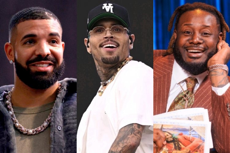 Chris Brown yivanze mu ntambara ya T-Pain na Drake