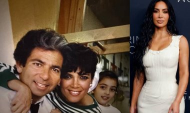 Kim Kardashian yerekanye ifoto bwa mbere ari kumwe n'ababyeyi be