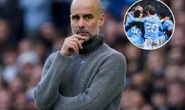 Guardiola yateye akanyabugabo abakinnyi be