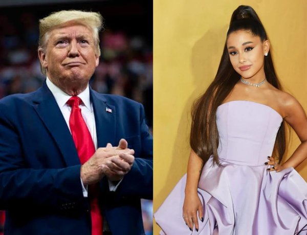 Ariana Grande yihanangirije Perezida Donald Trump
